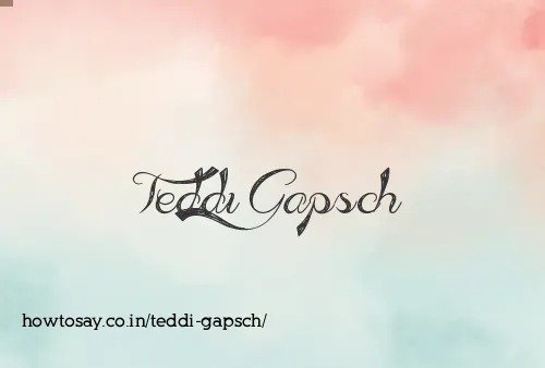 Teddi Gapsch