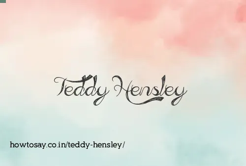 Teddy Hensley