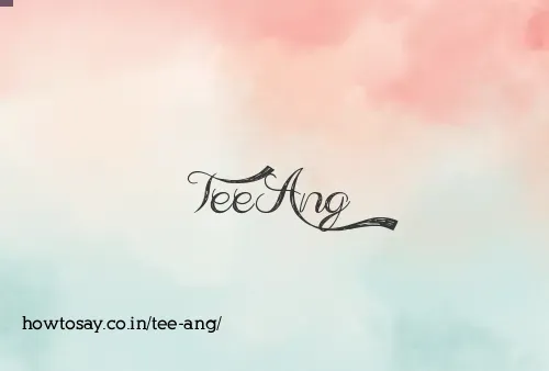 Tee Ang