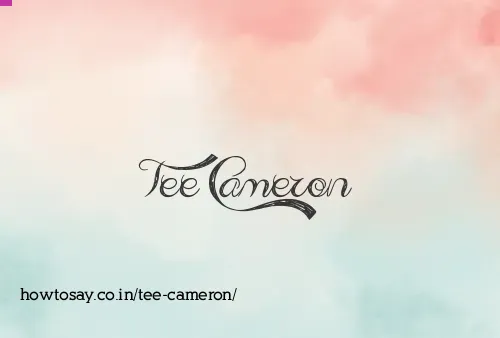 Tee Cameron