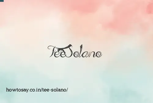 Tee Solano