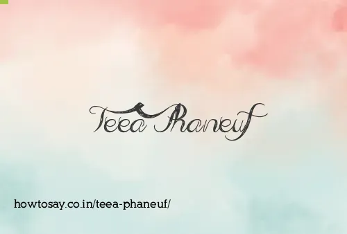 Teea Phaneuf