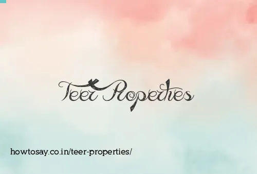 Teer Properties
