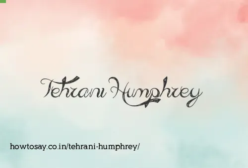 Tehrani Humphrey