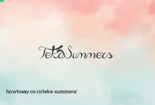 Teka Summers