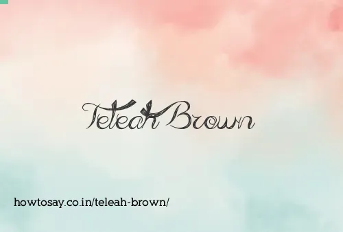 Teleah Brown