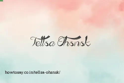 Tellsa Ohsnsk