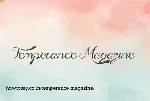 Temperance Magazine