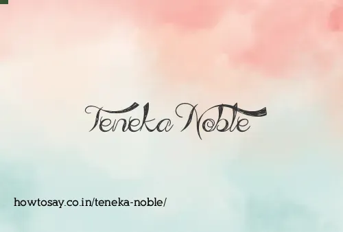 Teneka Noble
