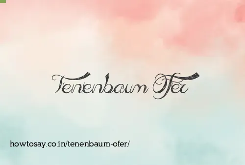 Tenenbaum Ofer