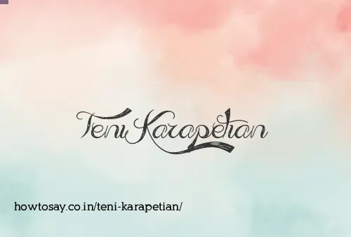 Teni Karapetian