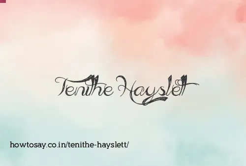 Tenithe Hayslett