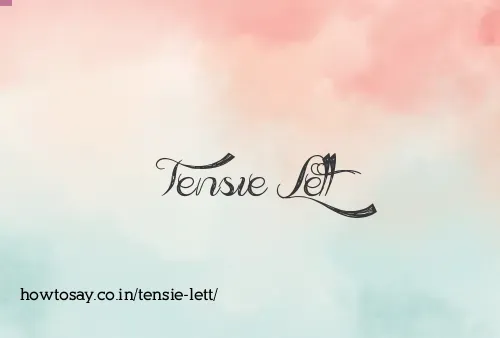 Tensie Lett