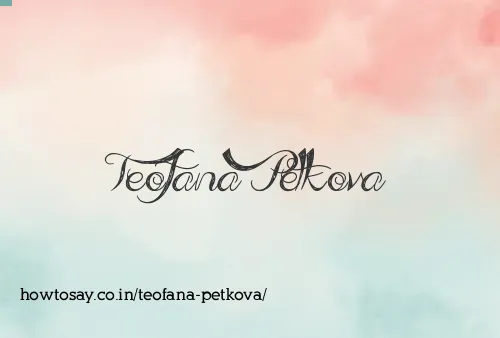 Teofana Petkova