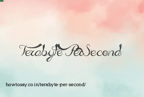 Terabyte Per Second