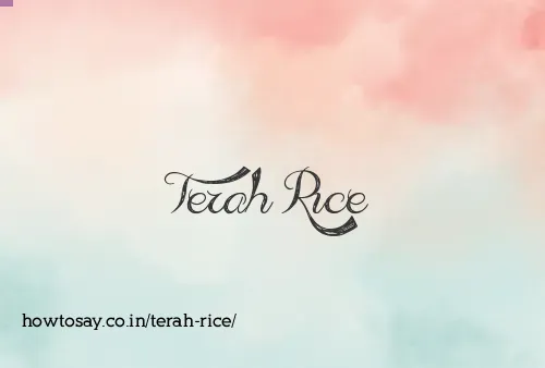 Terah Rice