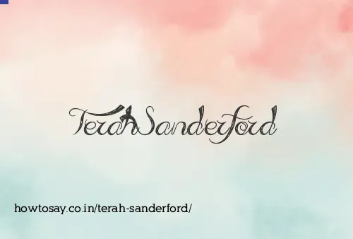 Terah Sanderford