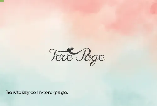 Tere Page