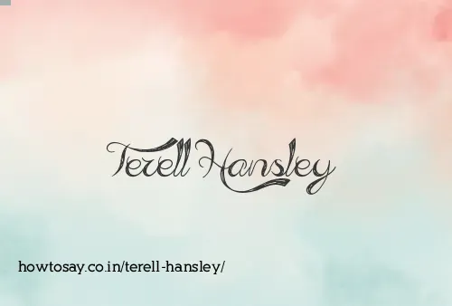 Terell Hansley