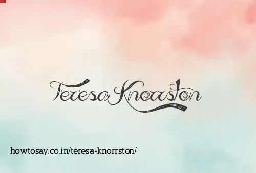 Teresa Knorrston