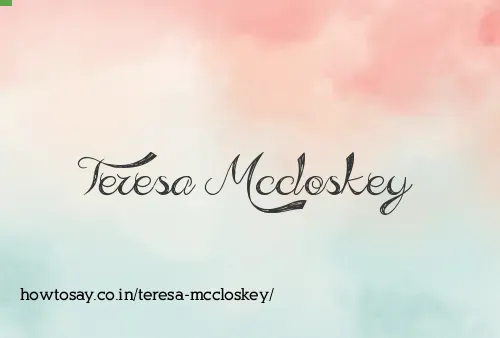 Teresa Mccloskey