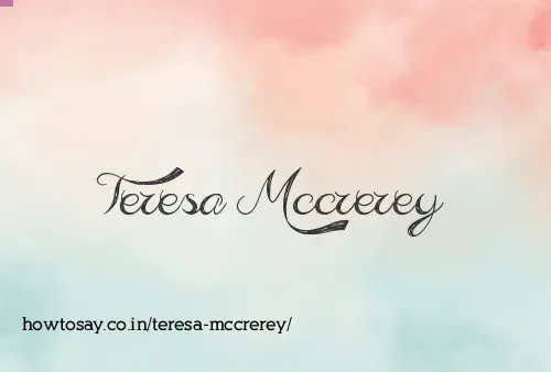 Teresa Mccrerey