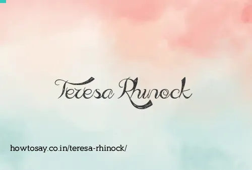 Teresa Rhinock