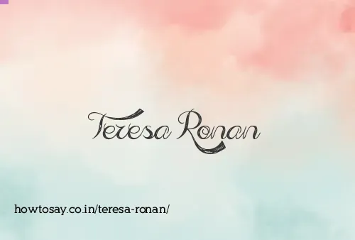 Teresa Ronan