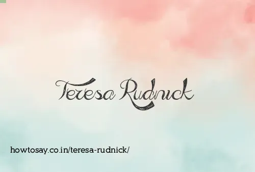 Teresa Rudnick