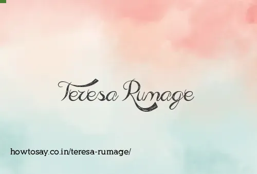 Teresa Rumage