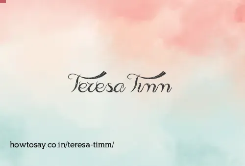 Teresa Timm