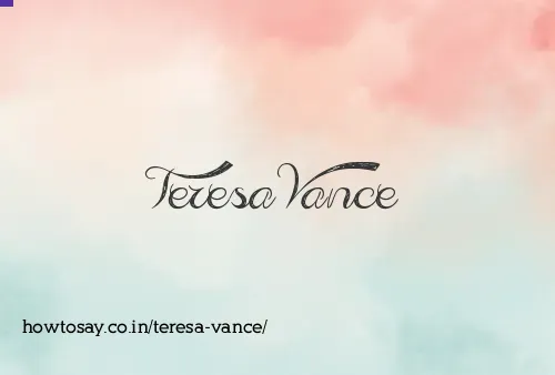 Teresa Vance