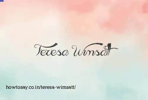 Teresa Wimsatt