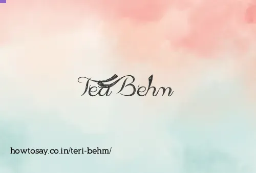 Teri Behm