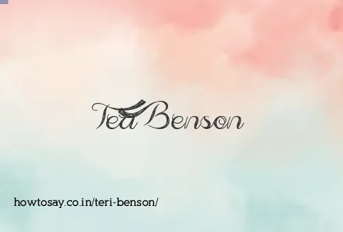 Teri Benson