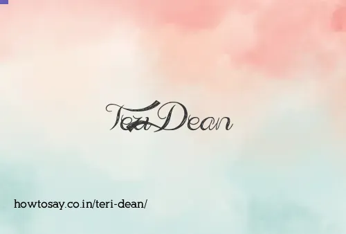 Teri Dean