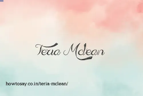 Teria Mclean