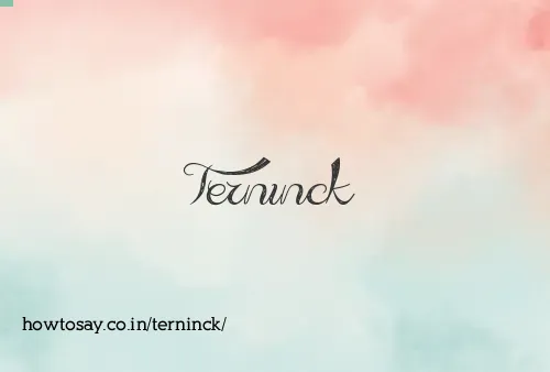 Terninck
