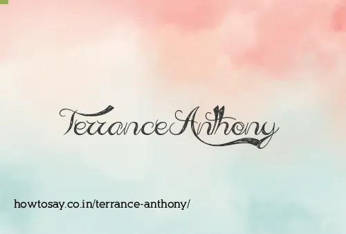Terrance Anthony