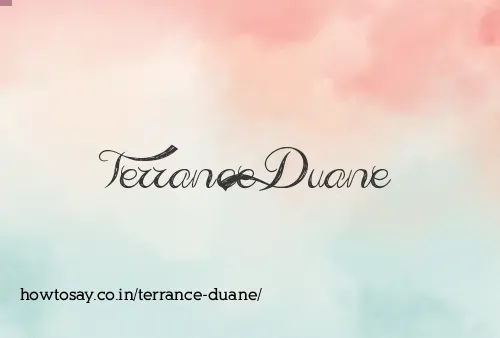 Terrance Duane