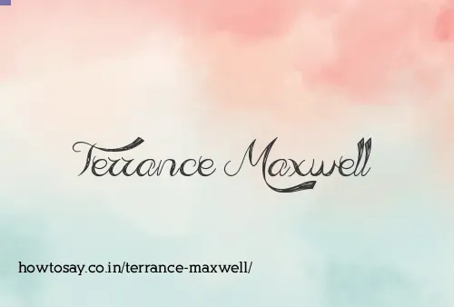 Terrance Maxwell
