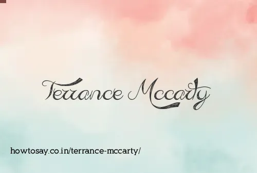 Terrance Mccarty