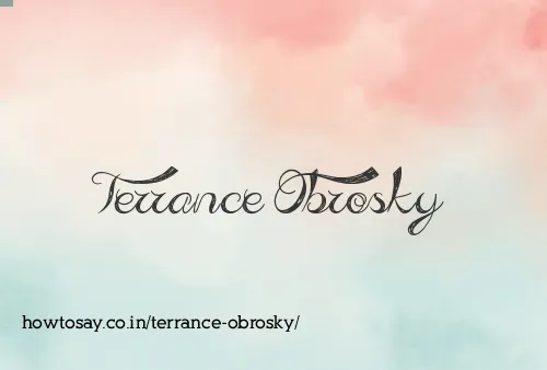 Terrance Obrosky