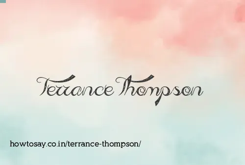 Terrance Thompson