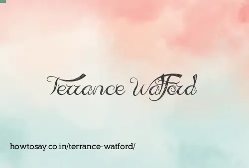 Terrance Watford