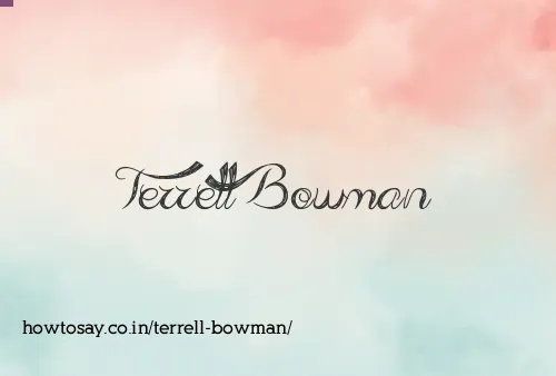 Terrell Bowman