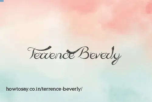 Terrence Beverly