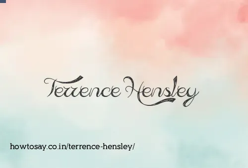 Terrence Hensley