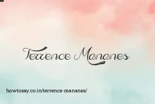 Terrence Mananes