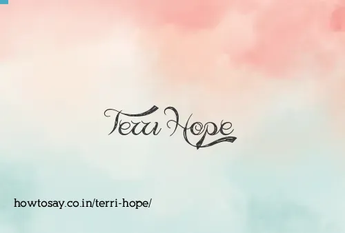 Terri Hope